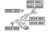 ASVA 0501-001L Control Arm-/Trailing Arm Bush